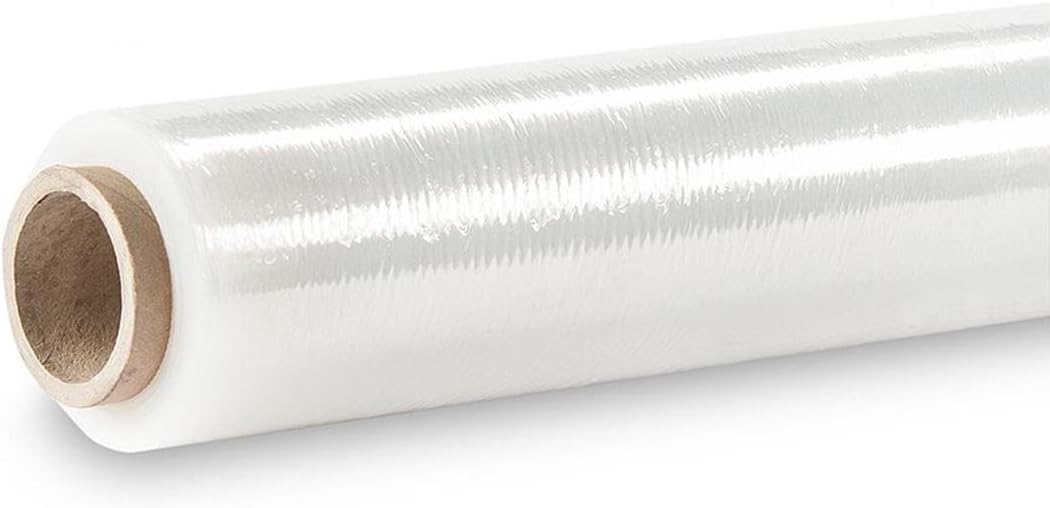 6 Rollen Stretchfolie 150mx500mmx23µm Verpackungsfolie Umzugsfolie transparent