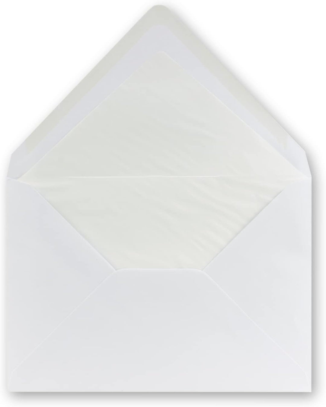 150 Brief-Umschläge Polarweiss - DIN C5 - gefüttert - 100 g/m² - 16,2 x 22,9 cm - Nassklebung mit Sp