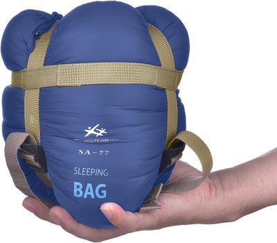 Agemore Schlafsack Leichte 3 Saison Schlafsack Hülse Form Mit Kapuze für Camping Wandern Trekking li