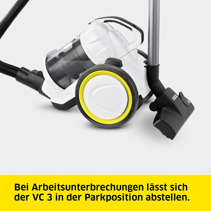 Kärcher Staubsauger VC 3 (beutellos, transparenter und auswaschbarer Schmutzbehälter, Komfortausstat