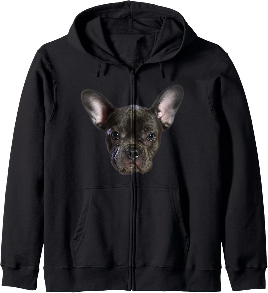 Gesicht der französischen Bulldogge Kapuzenjacke