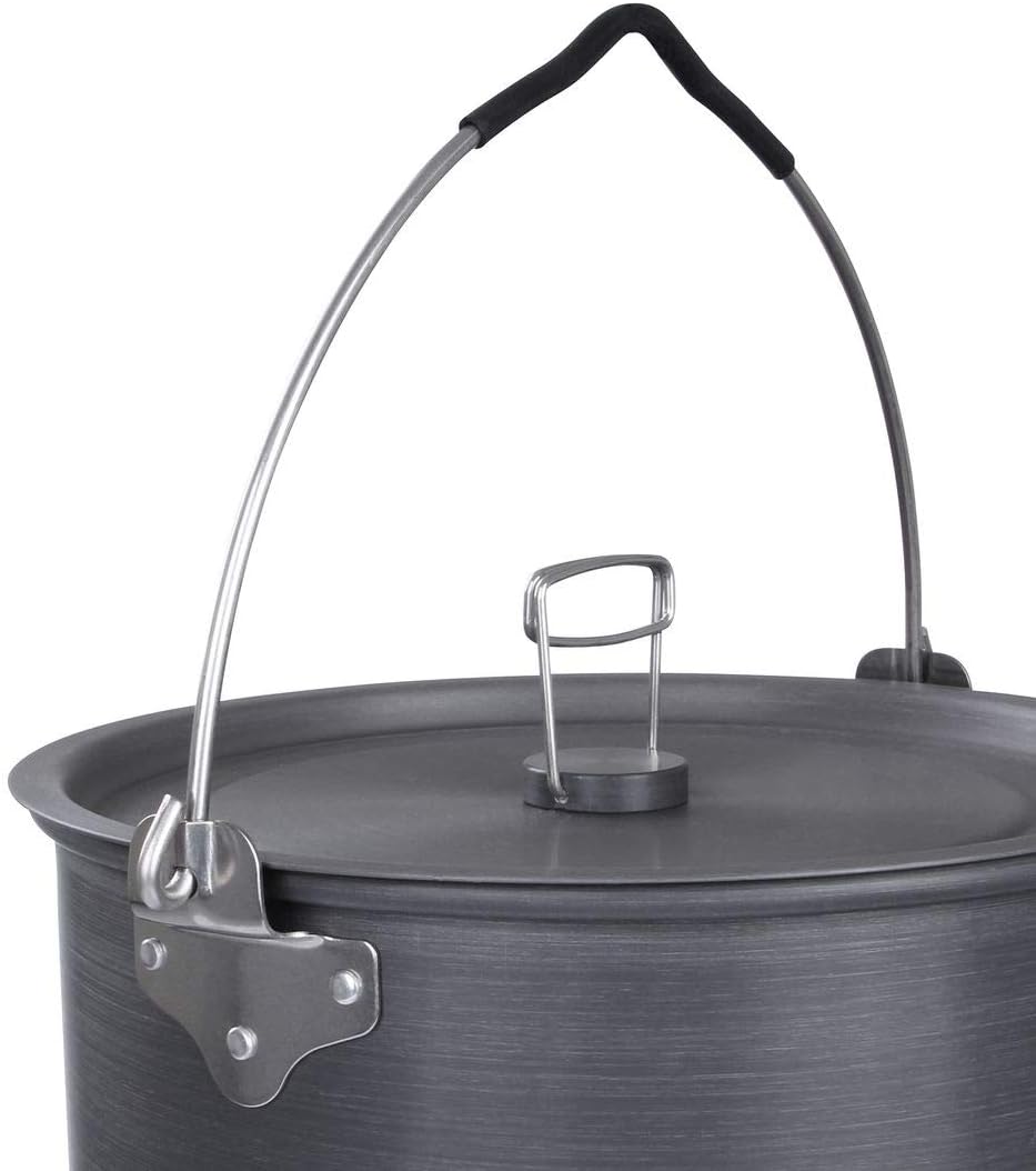 10T Topf Pfannen Set Ranger VI+ Camping Kochset für 6-10 Mann 8 TLG. Kochgeschirr im Netzbeutel