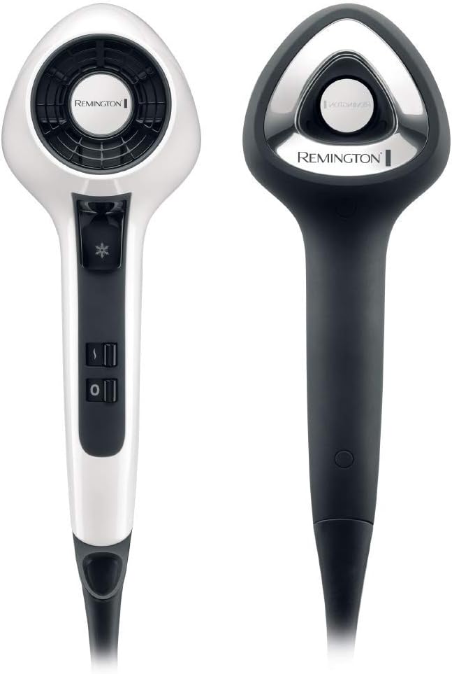 Remington Haartrockner Ionen Air3D weiss inkl. Koffer [leicht & ausbalanciert] einzigartiger + innov
