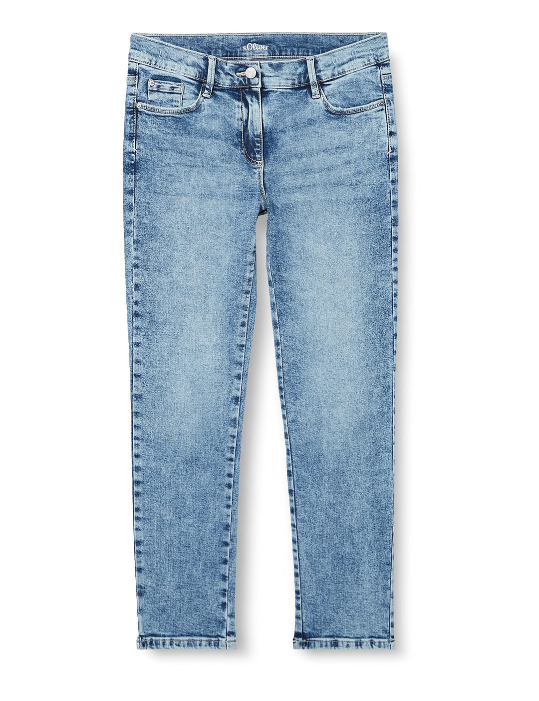s.Oliver Mädchen Ankle Jeans, Suri Slim Fit 140 Slim Blau, 140 Slim Blau