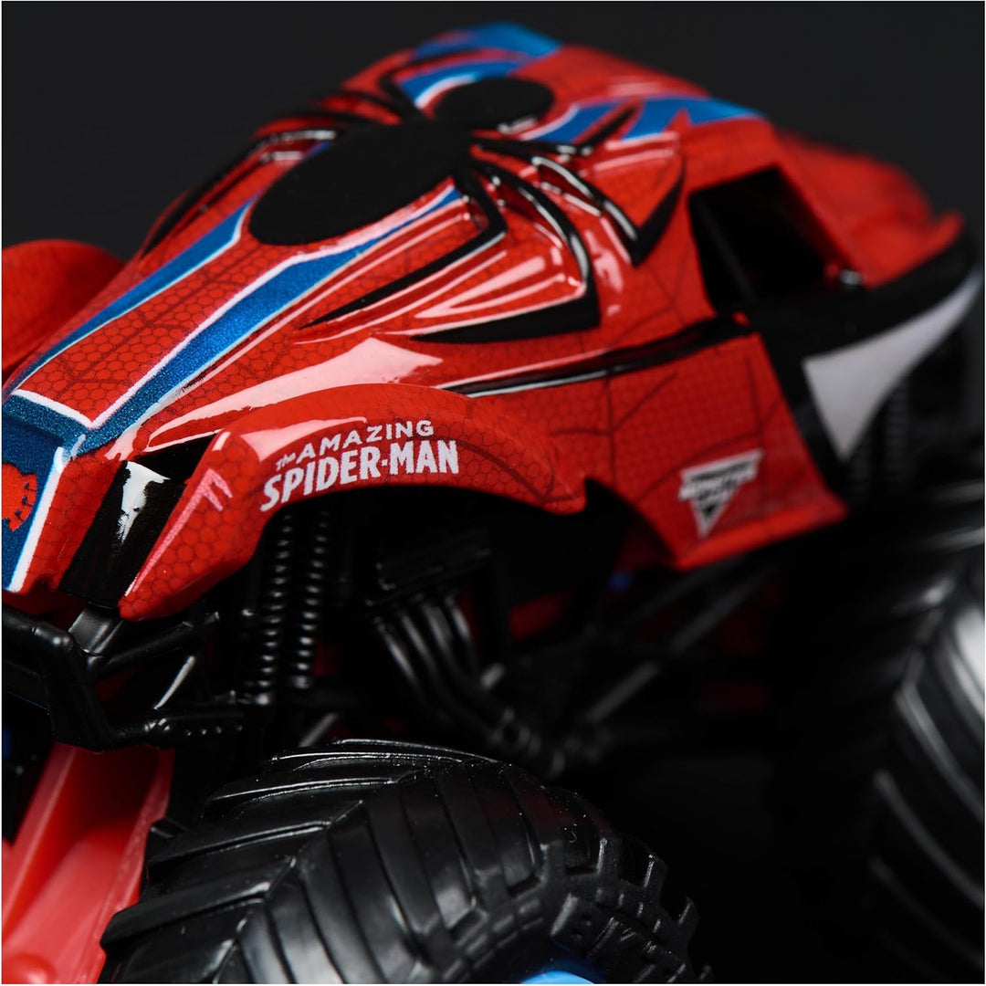 Monster Jam - Zweier-Pack Original Monster Trucks im Marvel Superhelden-Design, Venom vs. Spider-Man