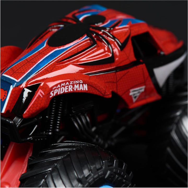 Monster Jam - Zweier-Pack Original Monster Trucks im Marvel Superhelden-Design, Venom vs. Spider-Man