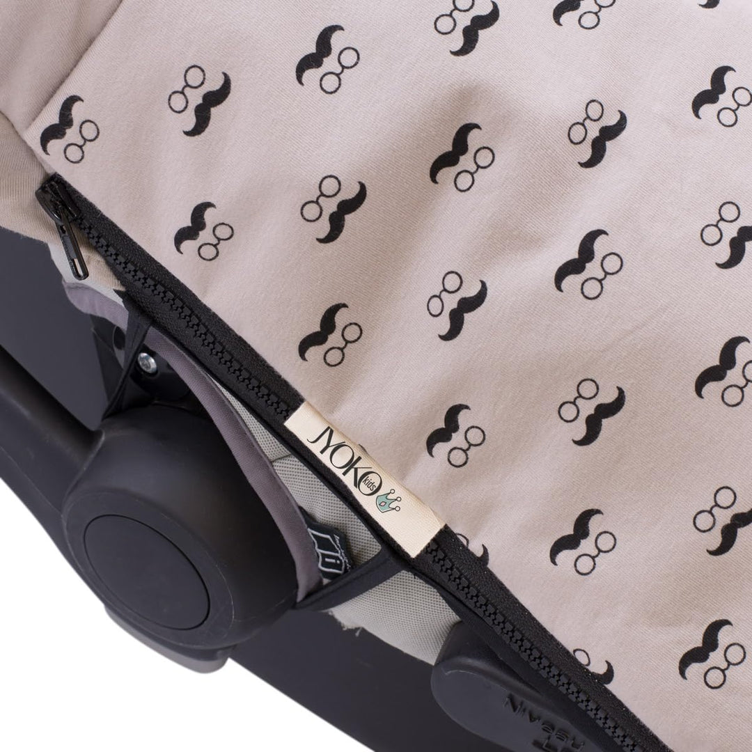 JYOKO KIDS Universal Winterfusssack für Babyschale Babyschale (Baumwolle, Marengo) Marengo Baumwolle