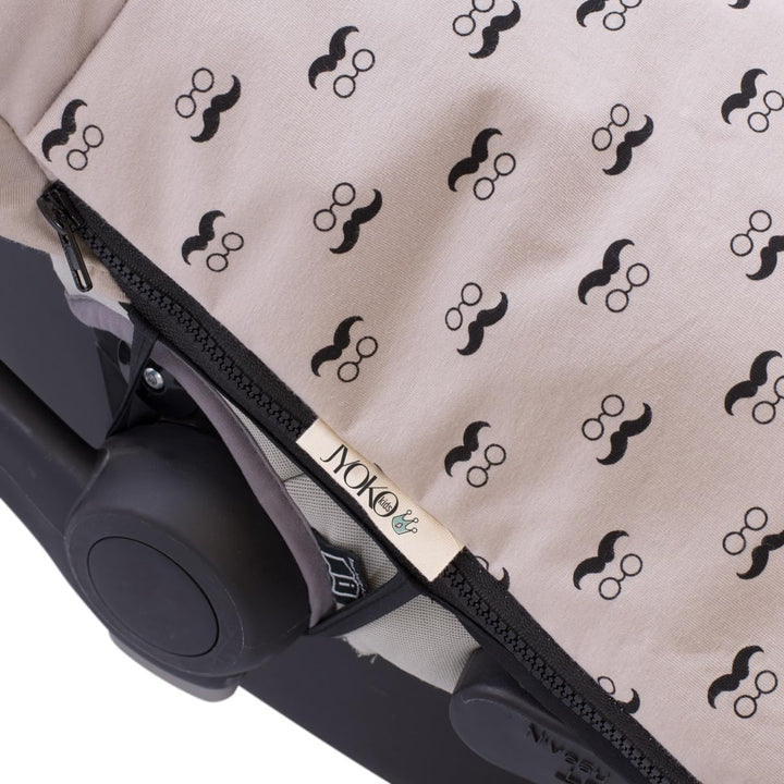 JYOKO KIDS Universal Winterfusssack für Babyschale Babyschale (Baumwolle, Marengo) Marengo Baumwolle