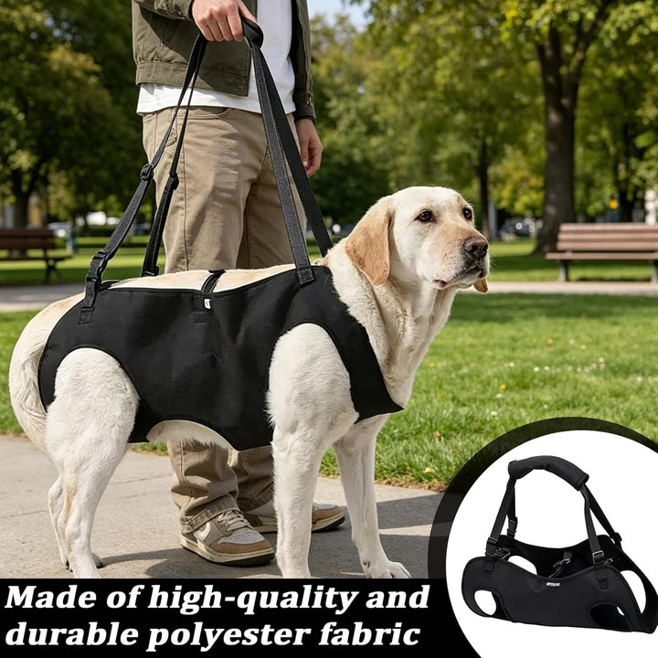 Hunde Tragehilfe: XL Hundehebegeschirr mit Abnehmbaren Schultergurten und Verstellbarem Kordelzug, T