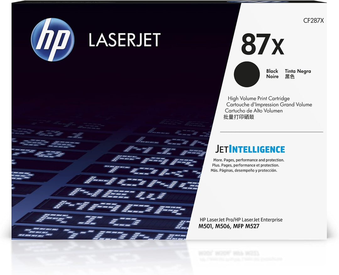 HP 87X (CF287X) Schwarz Original Toner mit hoher Reichweite für HP Laserjet Enterprise M506, HP Lase
