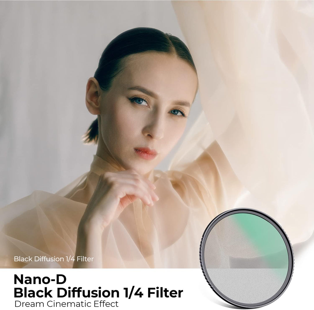 K&amp;F Concept Nano-D Serie Black-Mist 1/4 Filter 77mm Black Promist 1/4 Filter aus Optisches Glas mit