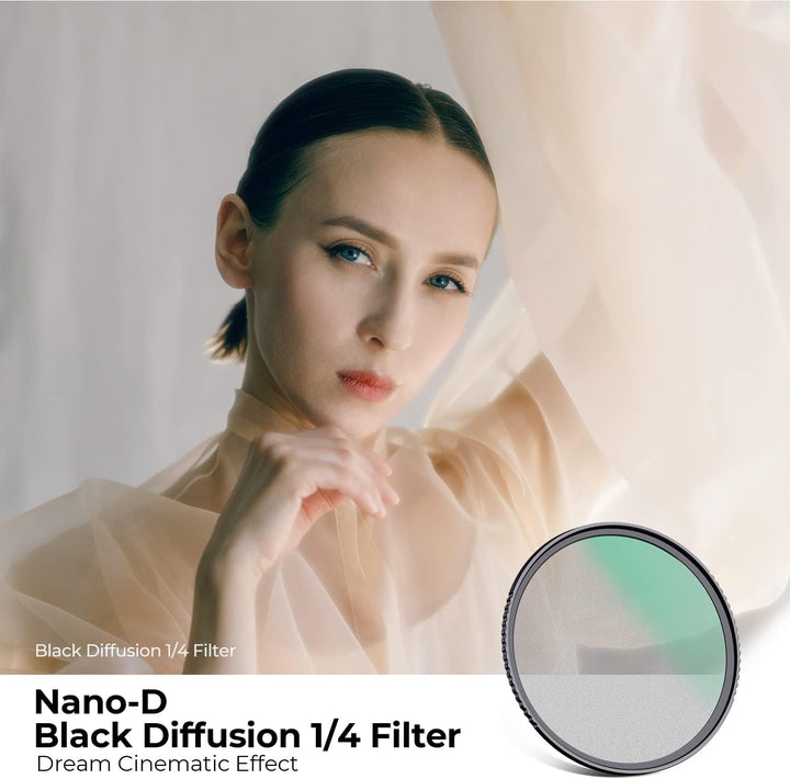 K&amp;F Concept Nano-D Serie Black-Mist 1/4 Filter 77mm Black Promist 1/4 Filter aus Optisches Glas mit