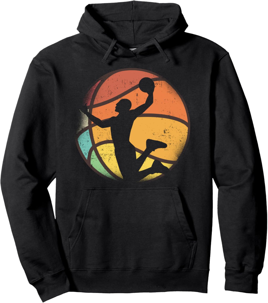 Lustige Basketballspieler Geschenkidee Vintage Basketball Pullover Hoodie