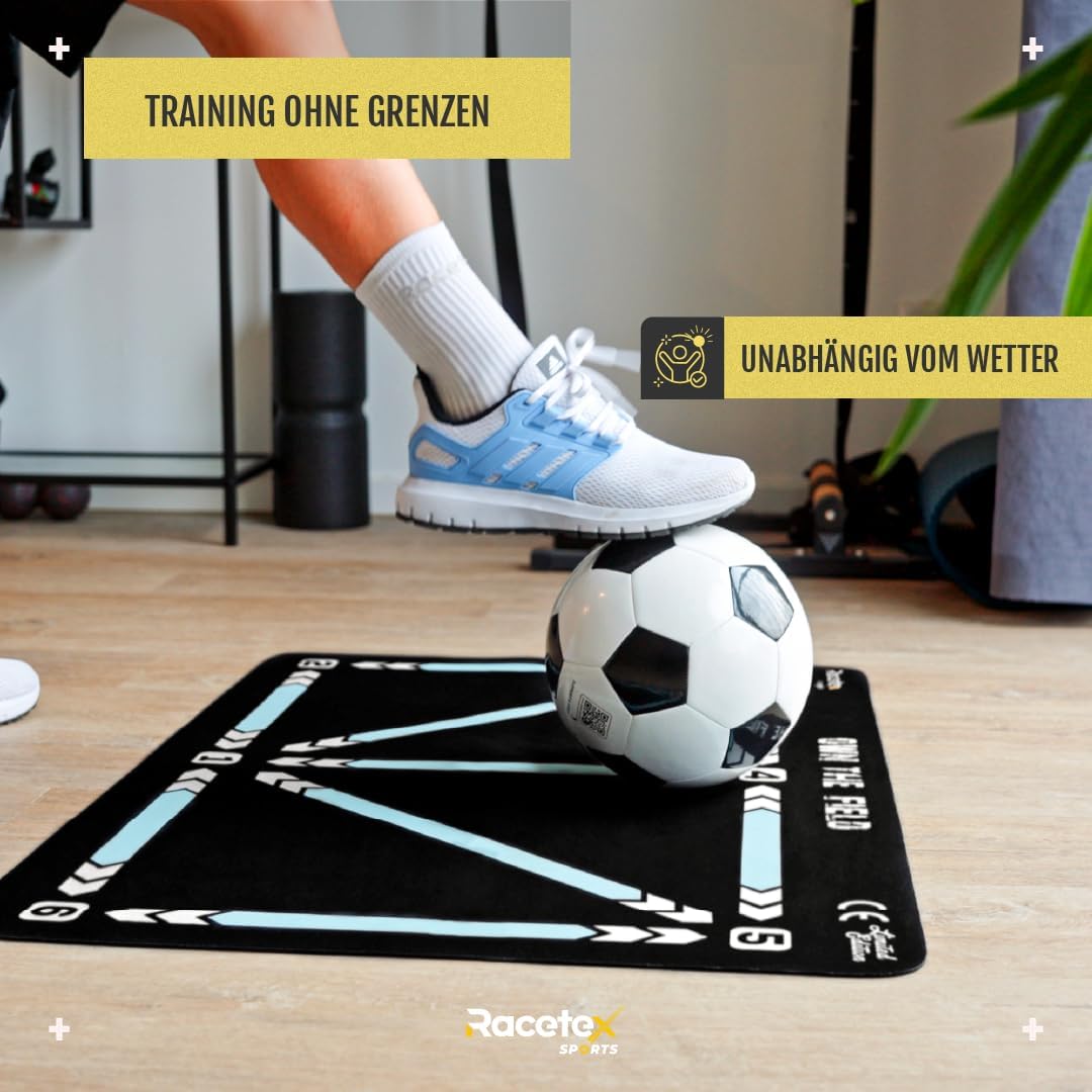 Fussballmatte Training Kinder 90x60 cm – Rutschfeste und Langlebige Fussballmatte – Die Kickmatte fü