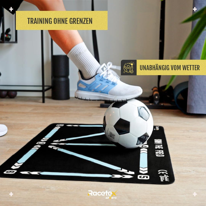 Fussballmatte Training Kinder 90x60 cm – Rutschfeste und Langlebige Fussballmatte – Die Kickmatte fü
