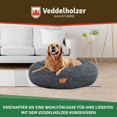 Veddelholzer Ø 70 cm M Dunkelgrau Hundebett Katzenbett Hundekissen Hundebetten in Mehreren Grössen H