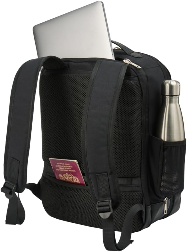 Cabin Max Handgepäck Rucksack Reiserucksack Ryanair Handgepäck 40x30x20 24L Black Bp 24L Backpack, B