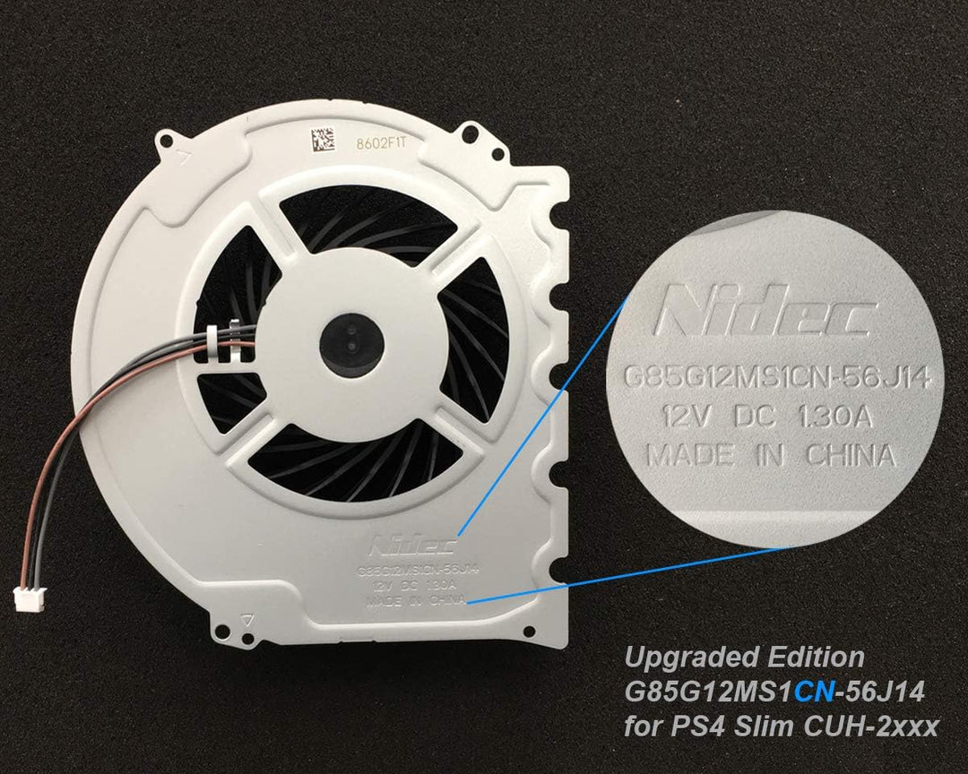 ElecGear Replacement CPU Lüfter für PS4 Slim CUH-2xxx – Intern Reparatur Ersatzkühler Ventilator Küh