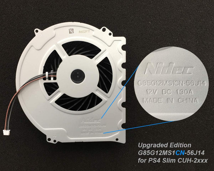 ElecGear Replacement CPU Lüfter für PS4 Slim CUH-2xxx – Intern Reparatur Ersatzkühler Ventilator Küh