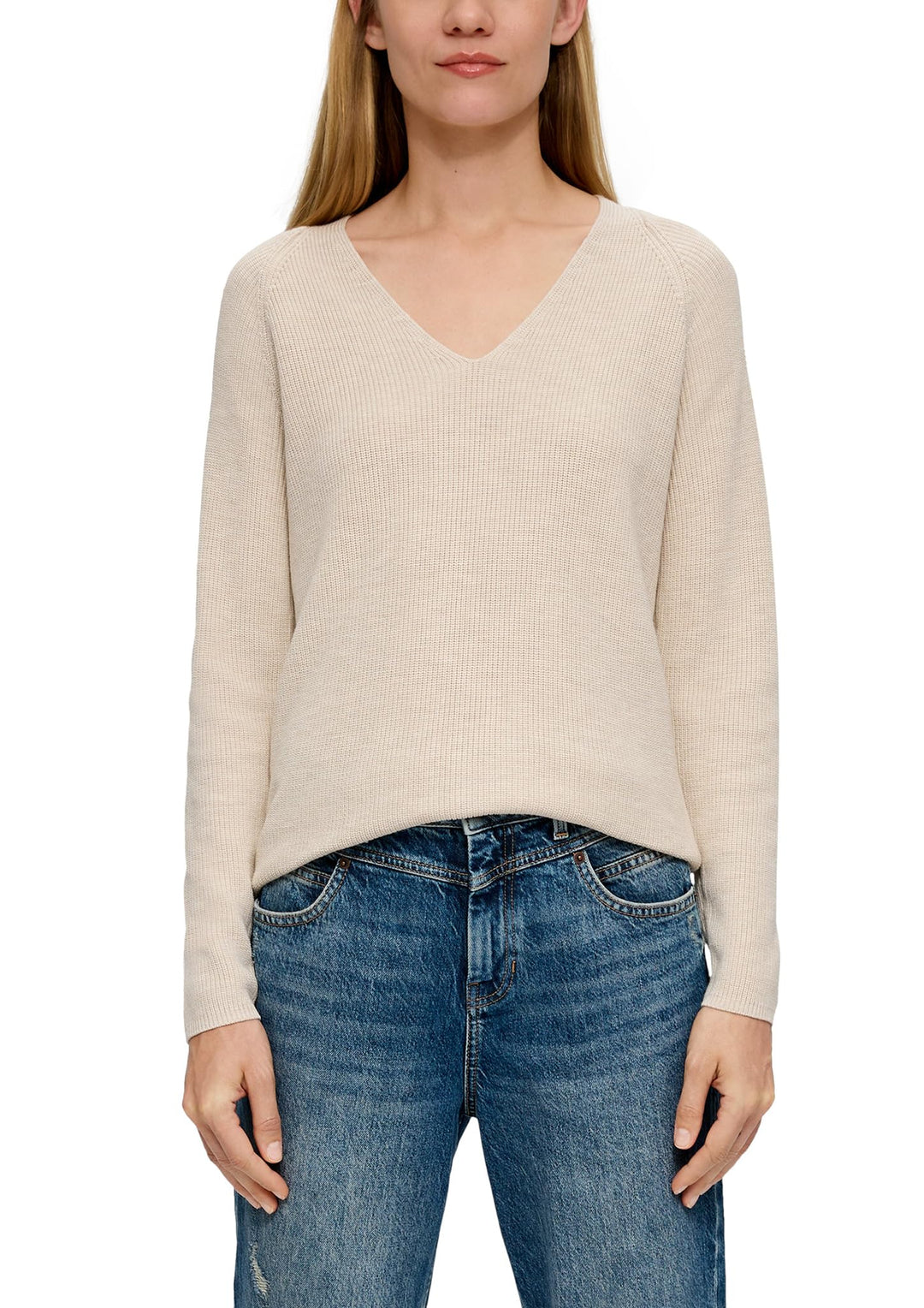 s.Oliver Strickpullover mit Raglanärmeln 46 81w0 Beige, 46 81w0 Beige