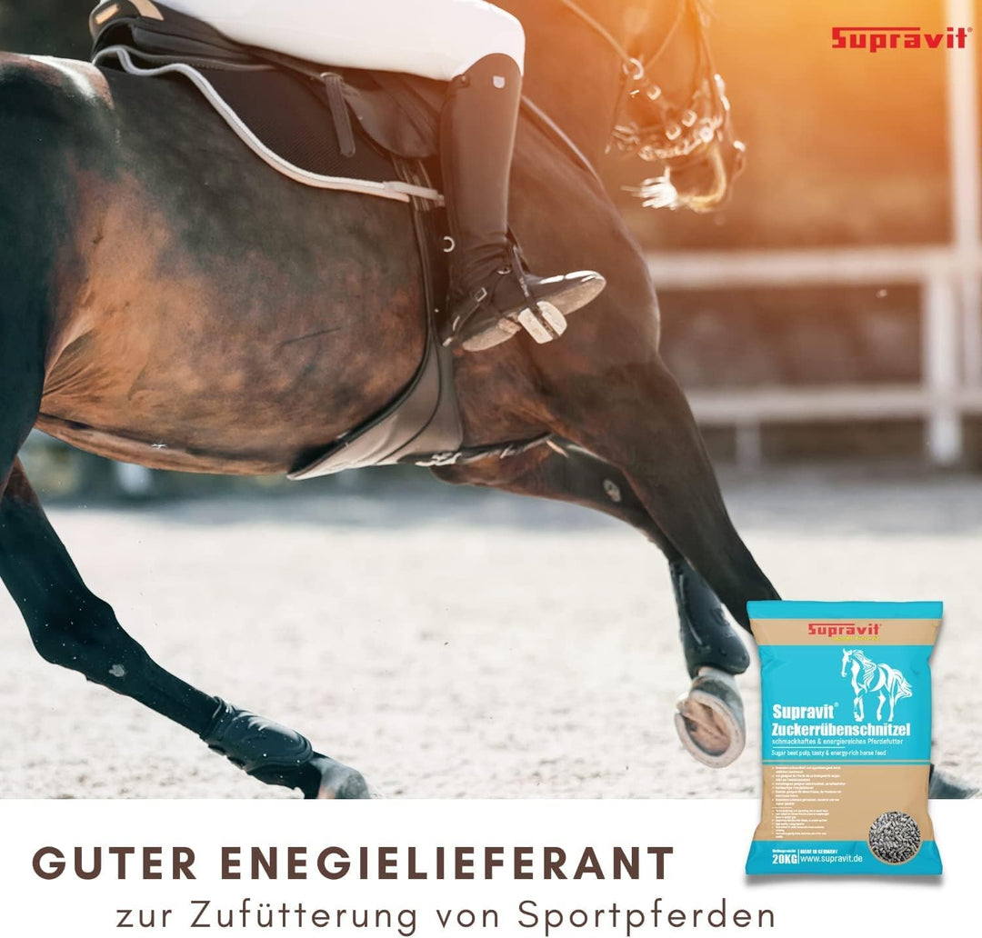 Supravit Rübenschnitzel 20kg | schmackhaftes & energiereiches Pferdefutter | Zuckerrübenschnitzel fü
