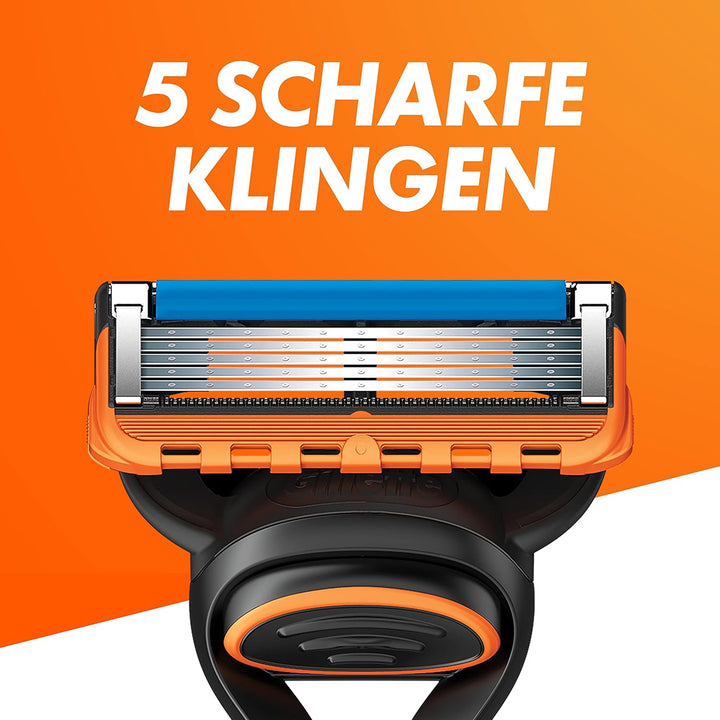Gillette Fusion 5 Rasierklingen und Bartpflege Set, 10 Ersatzklingen für Nassrasierer Herren + Gille