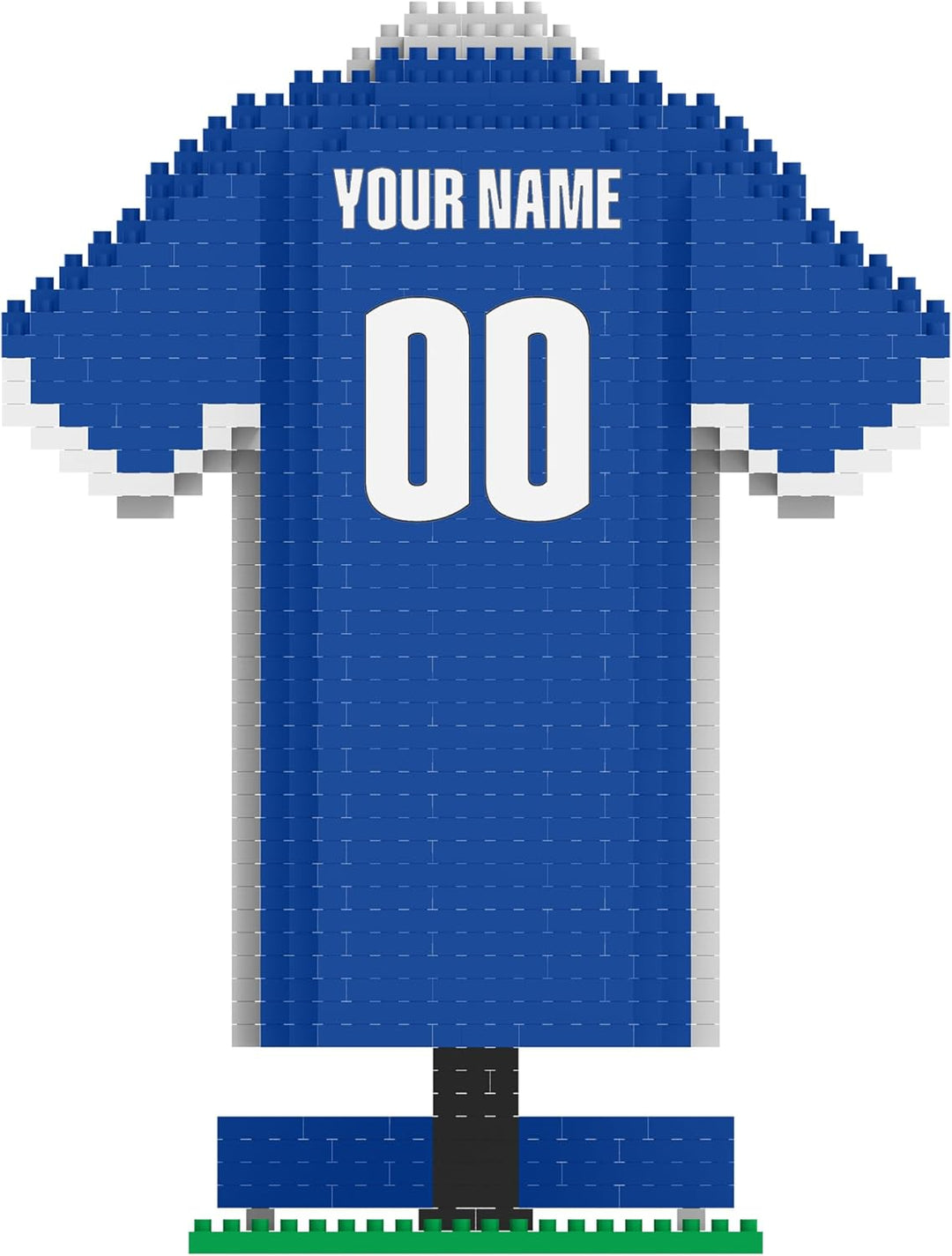 FOCO Offizielles Lizenzprodukt FC Schalke 04 Personalisiert BRXLZ Schreibtisch Hemd 3D Bricks Buildi