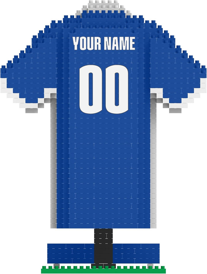 FOCO Offizielles Lizenzprodukt FC Schalke 04 Personalisiert BRXLZ Schreibtisch Hemd 3D Bricks Buildi