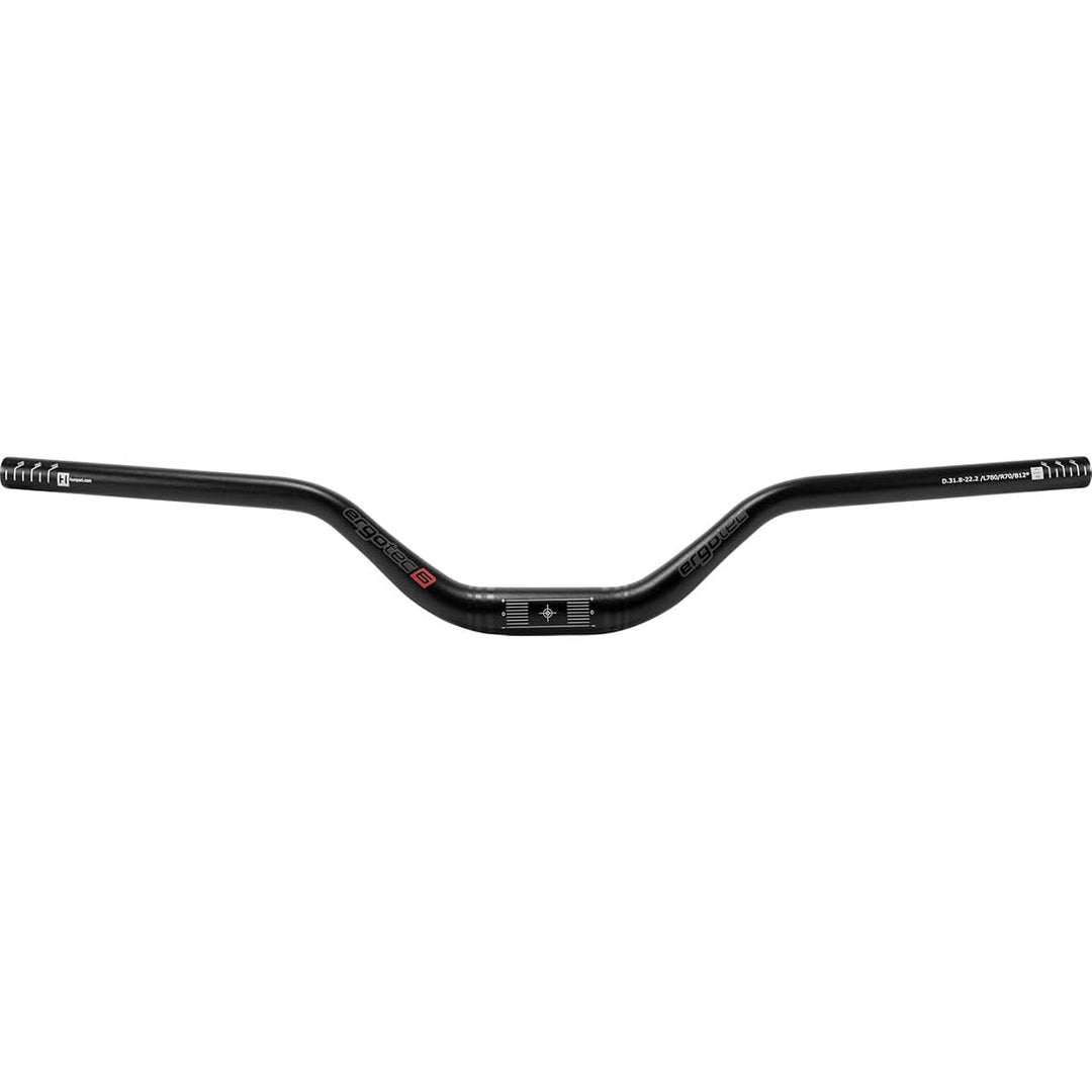Wilhelm Humpert ergotec Ergo Tec Lenker Riser Bar 70 780 31, 8 Sandbl. Alu 31,8, Schwarz, Einheitsgr