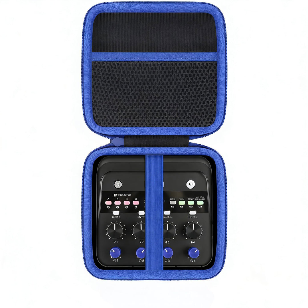 co2CREA Hart Reise Schutz Hülle Etui Tasche für Zoom PodTrak P4next Podcast Recorder, Nur Hülle, für