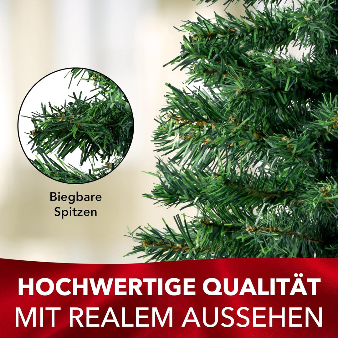 Xonic® Künstlicher Weihnachtsbaum - Kunst Weihnachtsbaum mit Metallständer - Tannenbaum Künstlich Ch