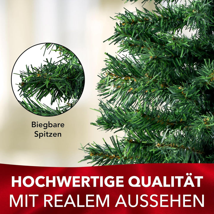 Xonic® Künstlicher Weihnachtsbaum - Kunst Weihnachtsbaum mit Metallständer - Tannenbaum Künstlich Ch