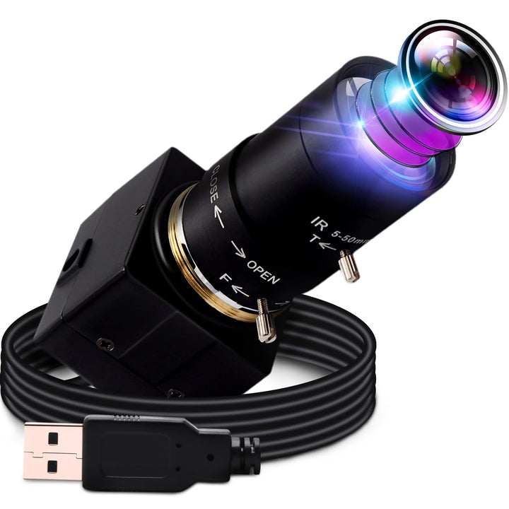 G H.264 Varifocal USB Kamera 2MP 10X optischer Zoom Webcam,5-50mm Varifocus Webkamera,FHD 1080P Vari
