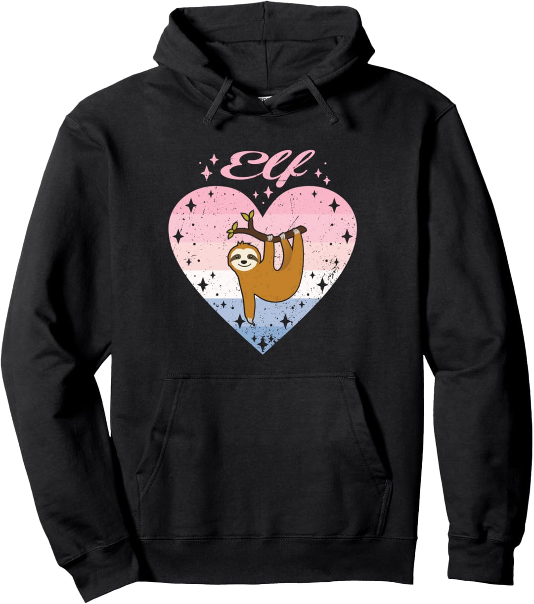 11. Geburtstag Mädchen Süsses Faultier Herz Motiv 11 Jahre Pullover Hoodie