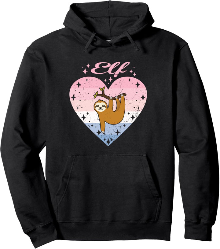 11. Geburtstag Mädchen Süsses Faultier Herz Motiv 11 Jahre Pullover Hoodie