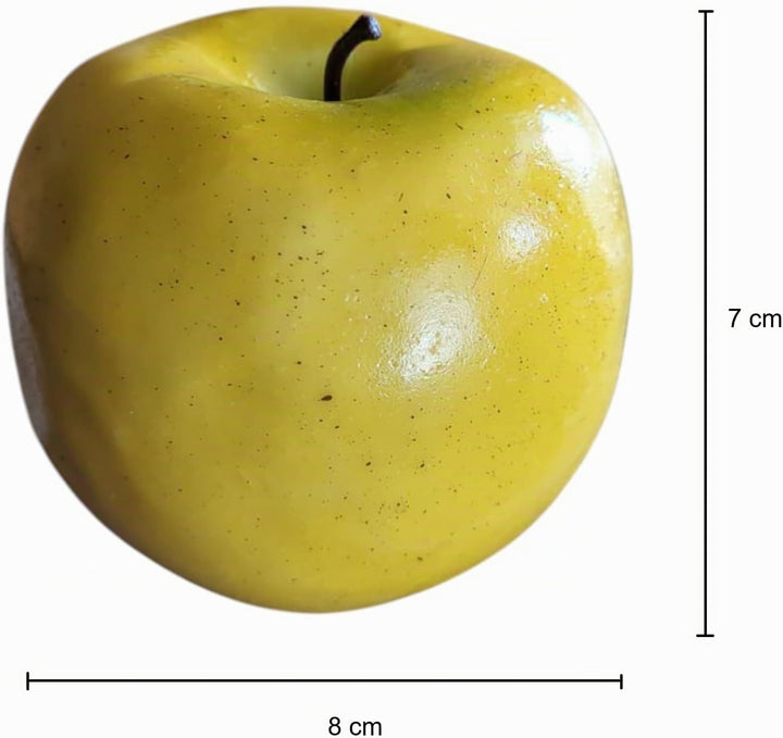 GMMH Künstlicher Deko Apfel, 15 Stück (Bunt, 20-40 g/St) Lebensechtes Plastikobst, Äpfel Plastikfruc