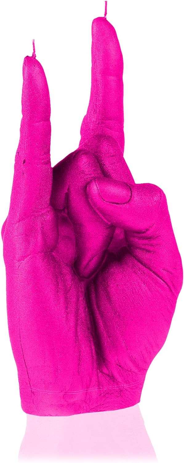 Candellana Hand RCK Kerze - Hand Figur - Coole Deko - Gothic Deko - Grunge Deko Kerze - Heavy Metal