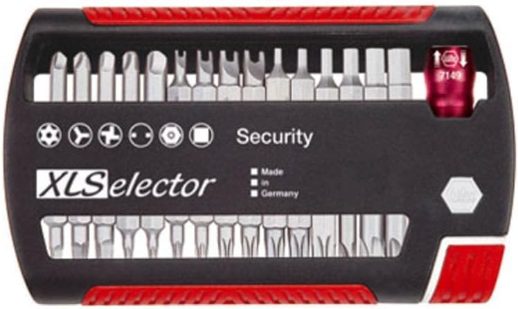 Wiha Bit Set XLSelector Sicherheitsbits Standard 25 mm gemischt 31-tlg. 1/4", Tri-Wing/Spanner/Innen