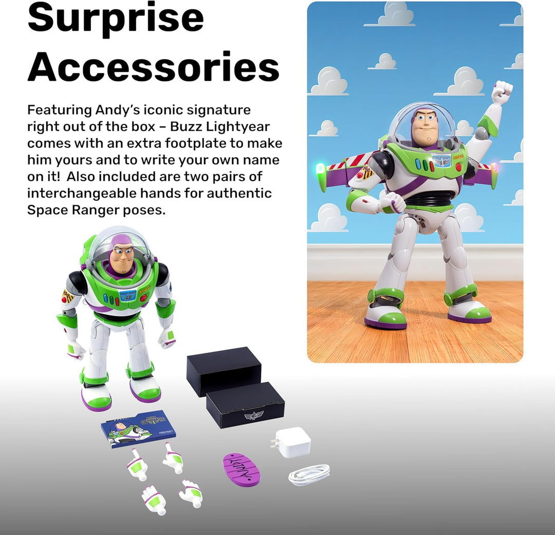 Robosen Buzz Lightyear Interaktiver Roboter – Sprach- & App-gesteuertes Spielzeug mit realistischen