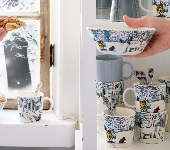 Iittala Mumin / Moomin Schneepferd Becher, Kaffeebecher, Teetasse, Kaffee Tasse, Vitroporzellan, 300