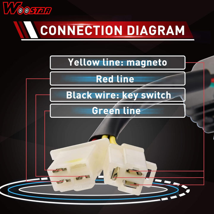 WOOSTAR 6 Draht 12V DC Spannungsregler Gleichrichter Ersatz für Helix CN250 VOG Jonway 250ccm 260ccm