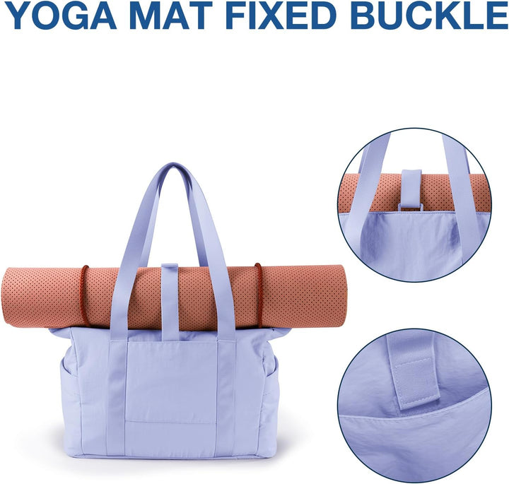 bagsmart Damen Umhängetasche Handtasche Yogatasche, Grosse Einkaufstasche, Wasserdicht Multi-Pocket