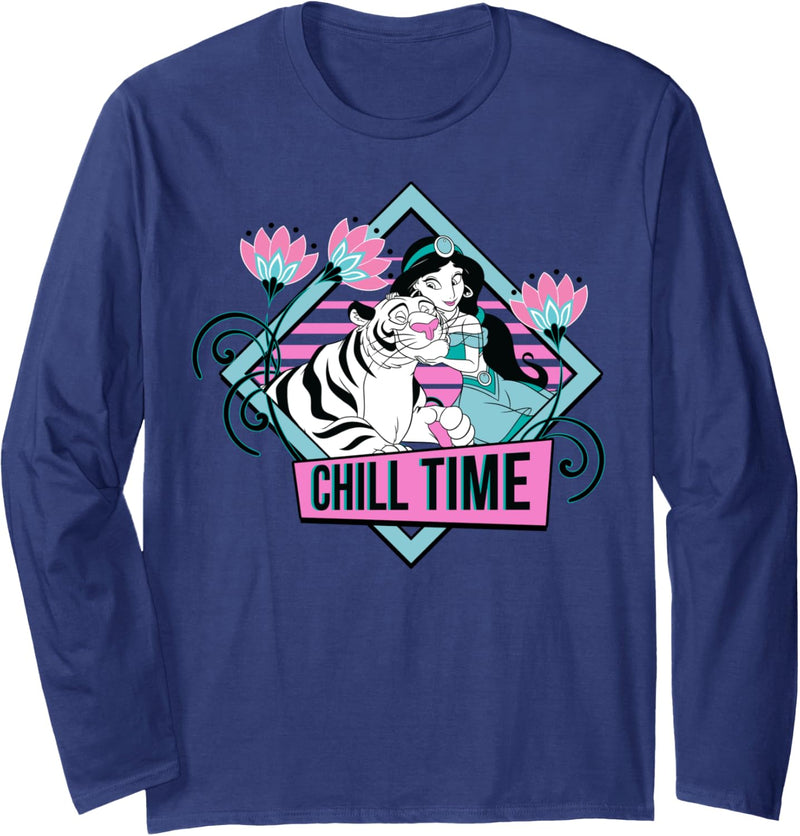 Disney Aladdin Jasmine And Rajah Chill Time Langarmshirt