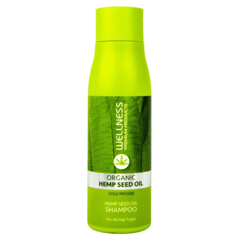 WELLNESS PREMIUM PRODUCTS VolumePLEX Hemp Shampoo | 500 ml | Befeuchtend | Bio-Hanf Shampoo Damen He