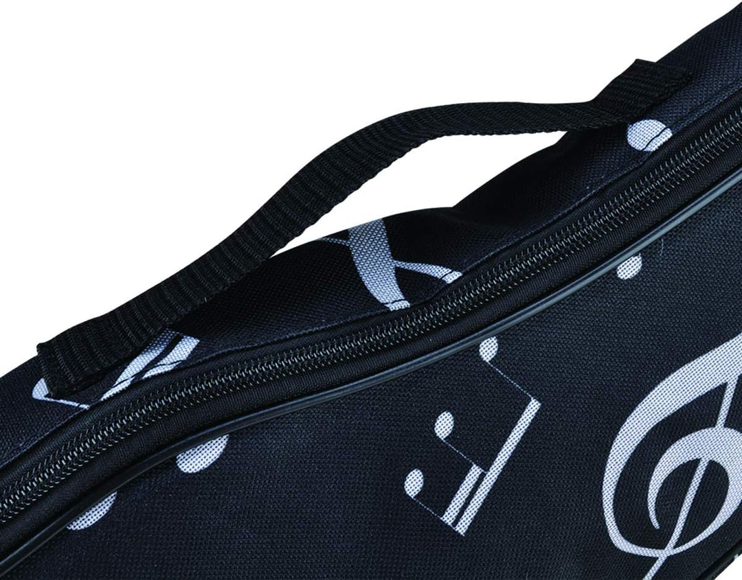 Ukulele Bag Case,21" Waterproof Oxford Musical Note Case Single Shoulder Backpack with Adjustable St