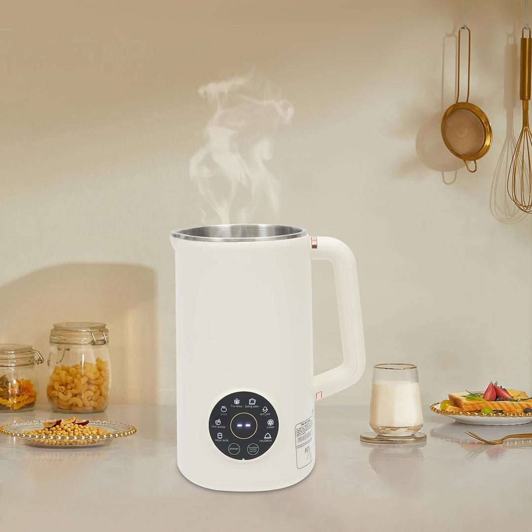 Levkitch 1000ml Entsafter Sojamilch Maschine, Sojamilch Hersteller mit 10 Klingen Hafermilch Maschin