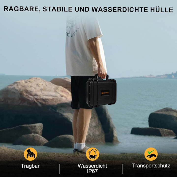 LEKUFEE Kompakte Tragbare wasserdichte Koffer für DJI Mini 4K/Mini 2 SE/2 Drohne und Zubehör (Nur Ko