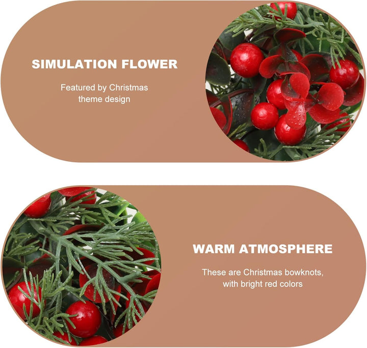 VALICLUD Weihnachtskranz Tannenkranz Türkranz Beerenkranz: Weihnachten Kranz Beeren Girlande Winterk