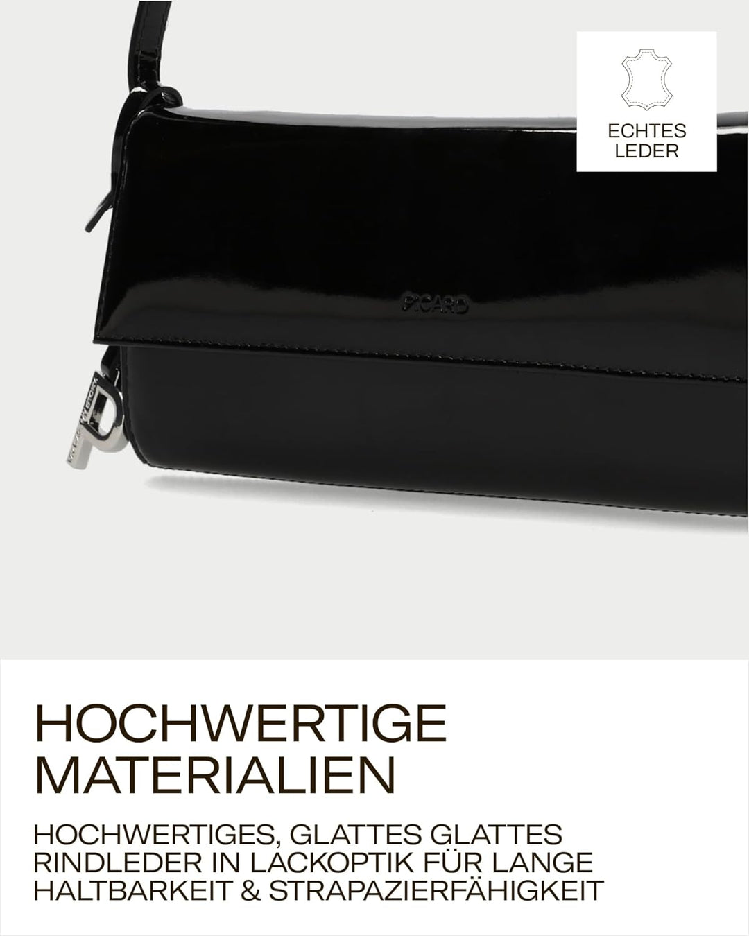 Picard Damen Abendtasche AUGURI aus Rindsleder Klein, 0 | mit Magnetverschluss | Abendtasche | Abend