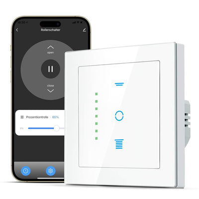 CURRYSMARTER WLAN Rollladenschalter [6Gen] funktioniert mit Alexa,Rollladensteuerung mit Kindersiche